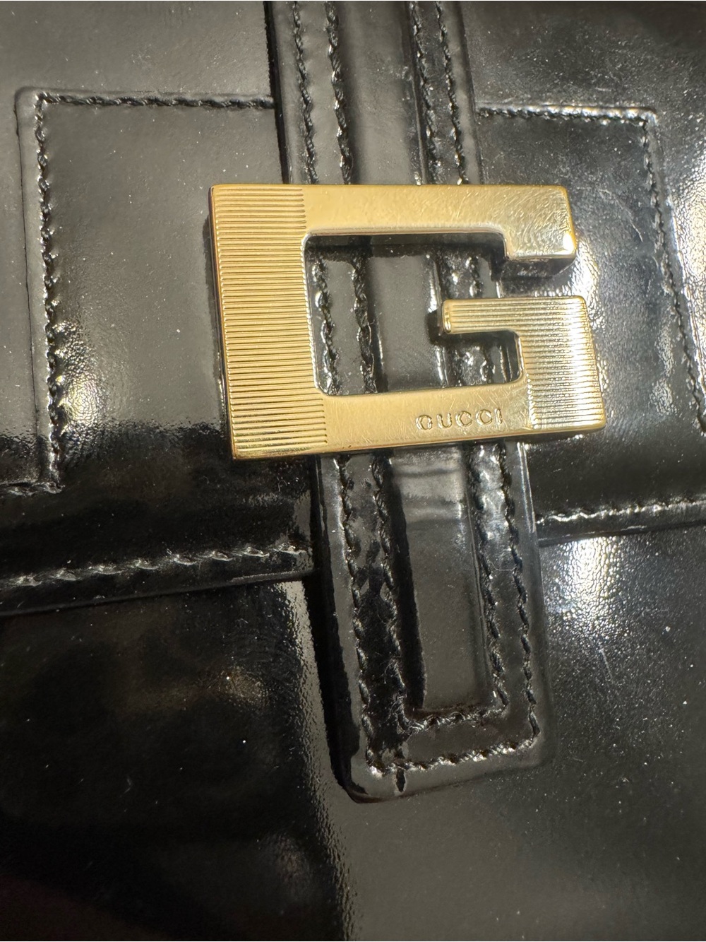 Gucci tom ford💎Patent Leather Compact Wallet with original care card pristine - Picture 7 of 9